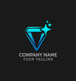 creative diamond logo and icon design template vector image vector image