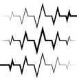 sine wave icon heart rate pulse icon medicine logo vector image vector image