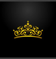 luxury crown logo vector image