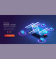 programming and software development web page vector image