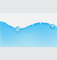 background of transparent water vector image