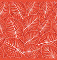 seamless pattern with tropical leaves vector image