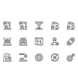 automation line icons vector image
