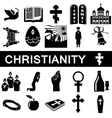 icons for christianity vector image