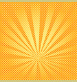 pop art background rays of the sun are orange vector image