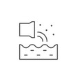 sewerage or drain line outline icon vector image