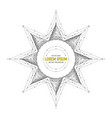 star geometric symbol art vector image