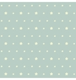 yellow flowers and polka dot seamless pattern vector image vector image
