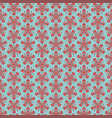 seamless floral pattern with red flowers on mint vector image