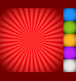 sunburst starburst background set colorful rays vector image