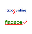 business finance accounting logo vector image