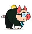 business money pig vector image vector image