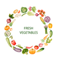 set of watercolor vegetables vector image vector image