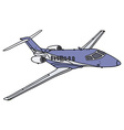 small business jet vector image
