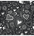 chalkboard seamless floral pattern vector image