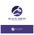 head sheep logo design creative sheep logo vector image