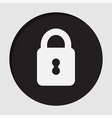 information icon - closed padlock vector image