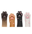 paws realistic cats domestic funny animals fluffy vector image vector image