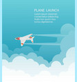 plane launch background vector image