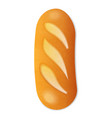 bread loaf isolated on white background fresh vector image