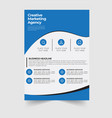 corporate business brochure flyer template vector image