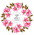 watercolor floral wedding invitation card vector image