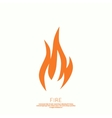 fire flames icon vector image