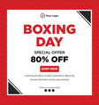 banner design of boxing day special offer vector image