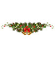 christmas holiday decorations vector image