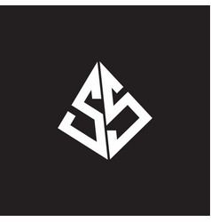 Ss logo monogram with standout triangle shape Vector Image