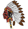 chief logo mascot vector image