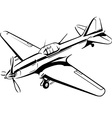 airplane vector image
