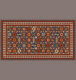 carpet border frame pattern vector image