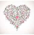 heart-shaped ornament vector image vector image