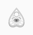 ouija planchette with eye providence witch vector image vector image