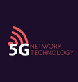 5g icon and symbol 5th generation wireless vector image