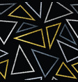 golden triangle lines vector image