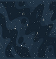 milky way galaxy black background with blue stars vector image