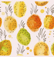 seamless watermelons pattern with watercolor vector image vector image
