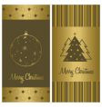 christmas card background set vector image
