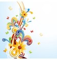 funky background vector image vector image