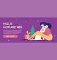 template banner for christmas discount vector image