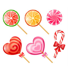 Realistic sweet candies collection Royalty Free Vector Image