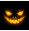 halloween scary illuminated face in the dark vector image