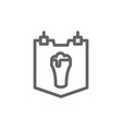 simple bar and pub signboard line icon symbol vector image