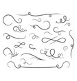 abstract confusing twisted lines calligraphic vector image