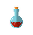flat magic bottle potion vector image