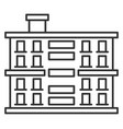 residential building icon city apartments line vector image