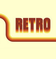 retro vintage poster background 70s stripes line vector image
