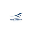 blue street insurance logo design vector image vector image